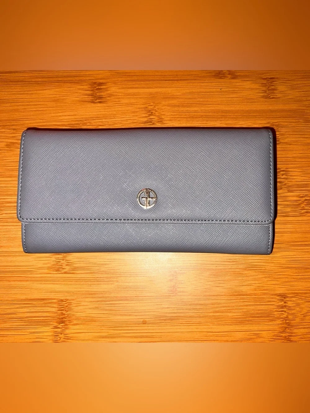 Giani Bernini Women's Leather Wallet with Silver Accent